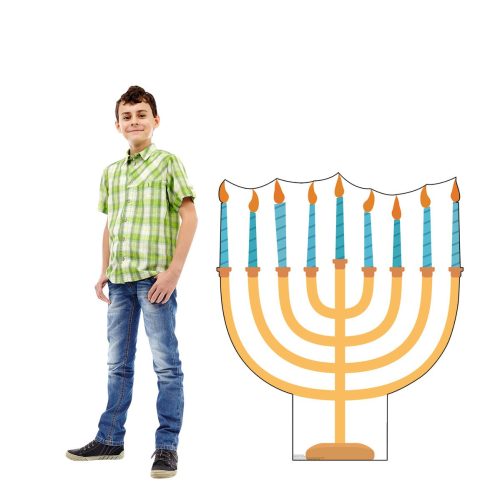 hanukkah menorah cardboard cutoutcardboard cutoutsprime party 309059