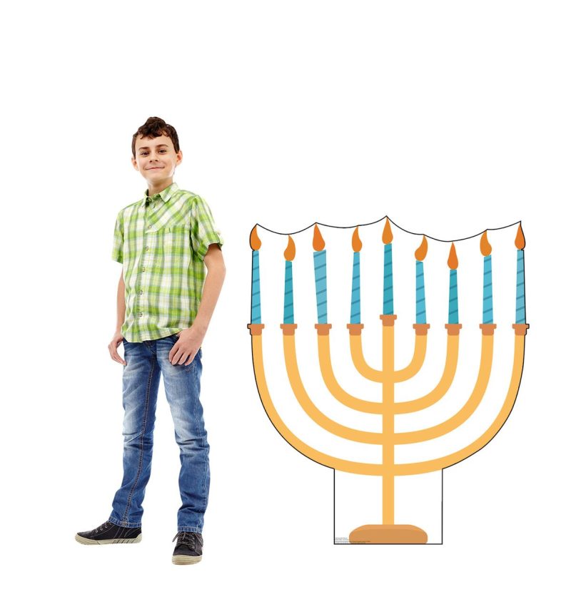 hanukkah menorah cardboard cutoutcardboard cutoutsprime party 309059