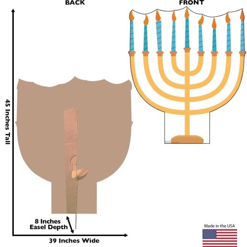 hanukkah menorah cardboard cutoutcardboard cutoutsprime party 504695