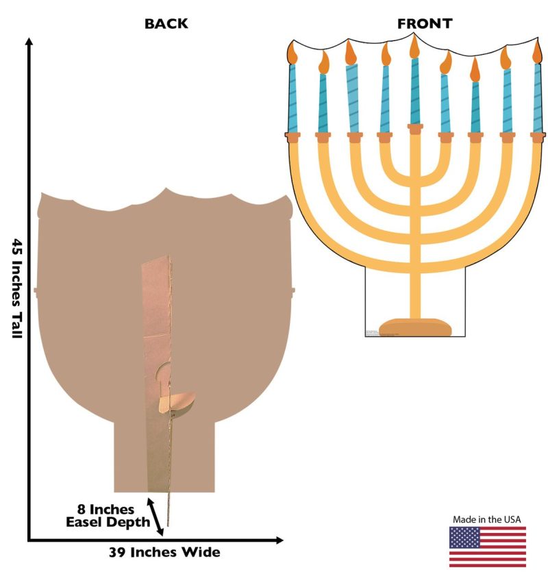 hanukkah menorah cardboard cutoutcardboard cutoutsprime party 504695