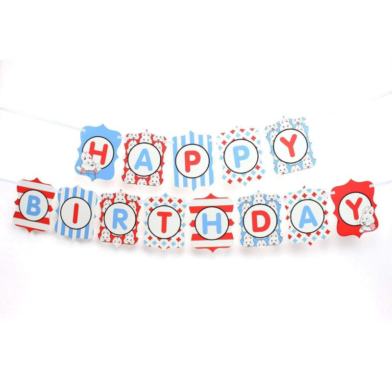 happy birthday banner sign max and ruby collectionbannersprime party 160117