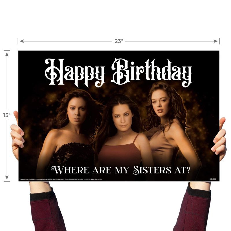 happy birthday where are my sisters at charmed yard signyard signsprime party 113854