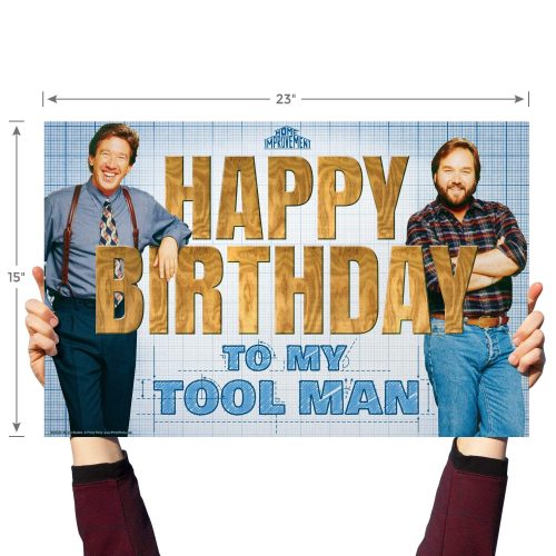 home improvement yard sign with lawn stakes happy birthday to my tool manyard signsprime party 122022