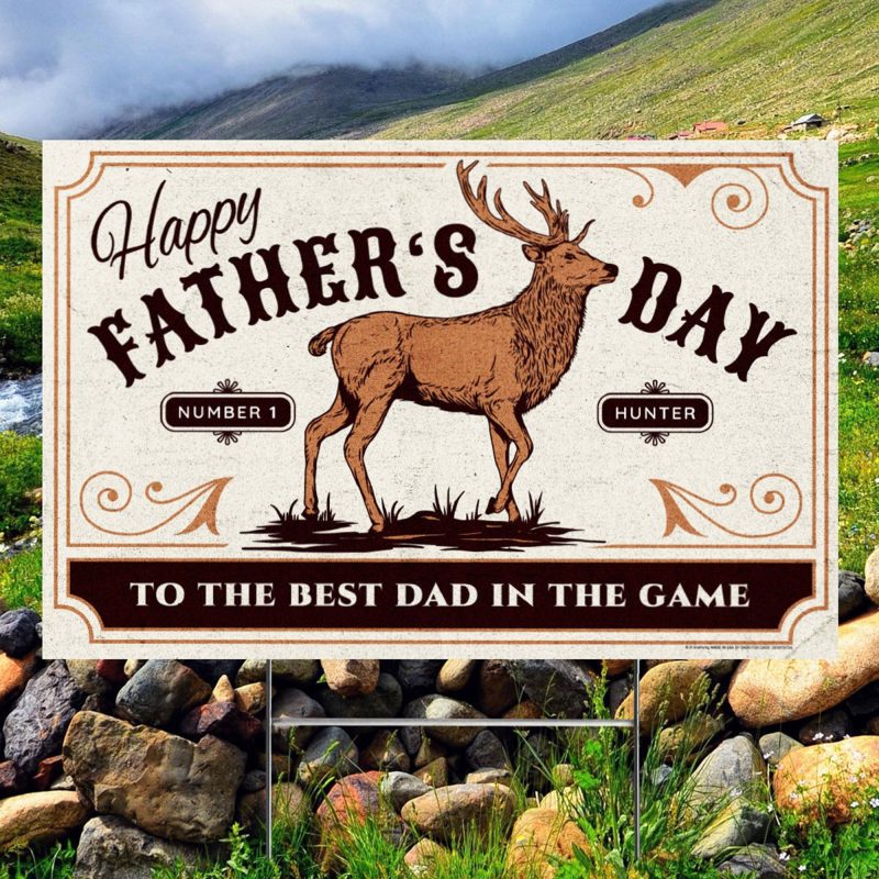 hunting fathers day yard signyard signsprime party 691789