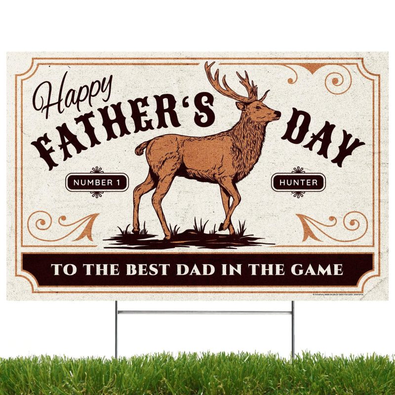 hunting fathers day yard signyard signsprime party 758154