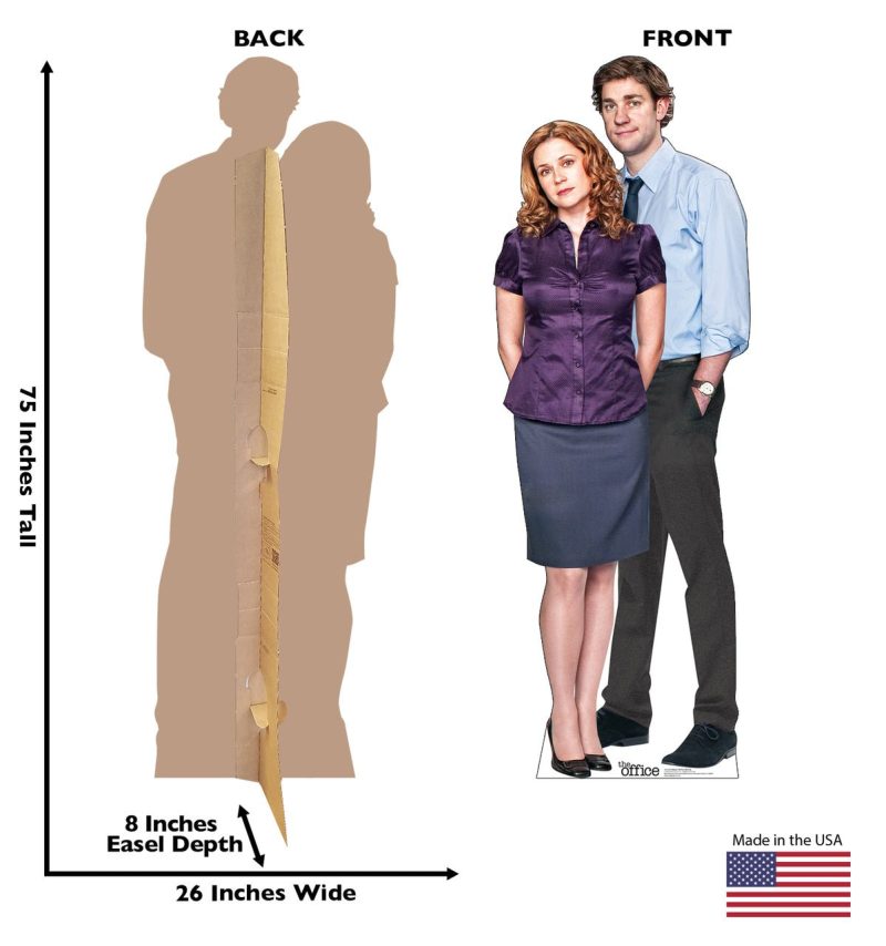 jim pam the office cardboard cutoutscardboard cutoutsprime party 239743