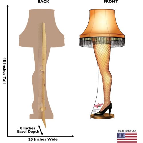 leg lamp cardboard cutout a christmas storycardboard cutoutsprime party 758131