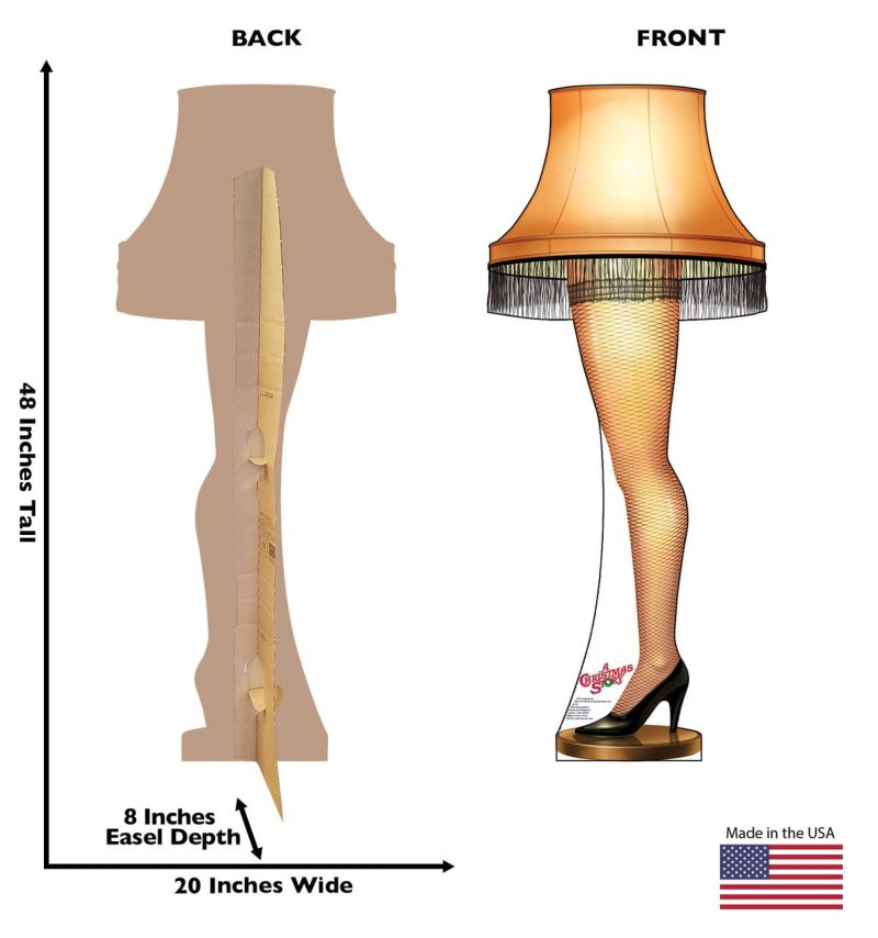 leg lamp cardboard cutout a christmas storycardboard cutoutsprime party 758131