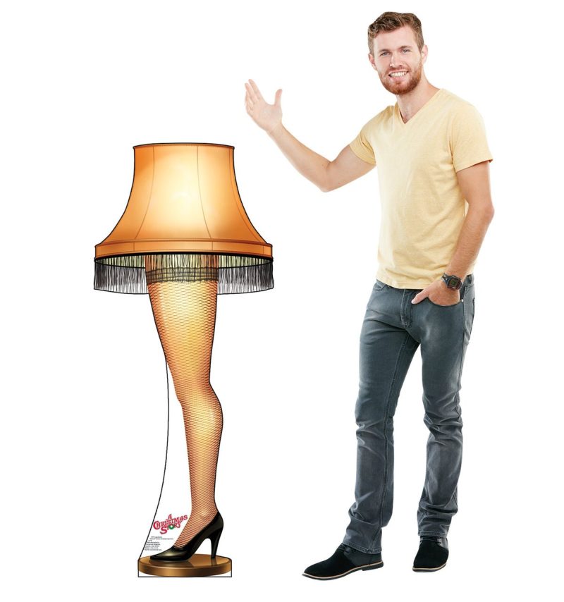 leg lamp cardboard cutout a christmas storycardboard cutoutsprime party 819951