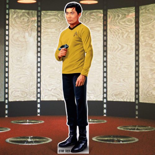 lieutenant hikaru sulu life size cardboard cutout star trekcardboard cutoutsprime party 680032