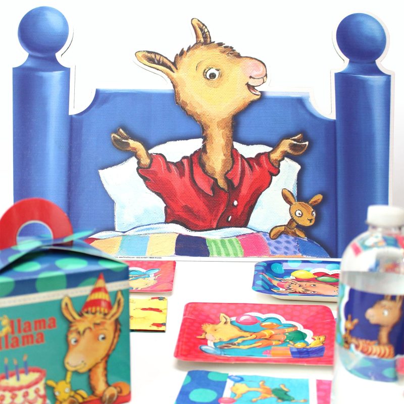 llama llama red pajama headboard party table decorationcardboard cutoutsprime party 843103