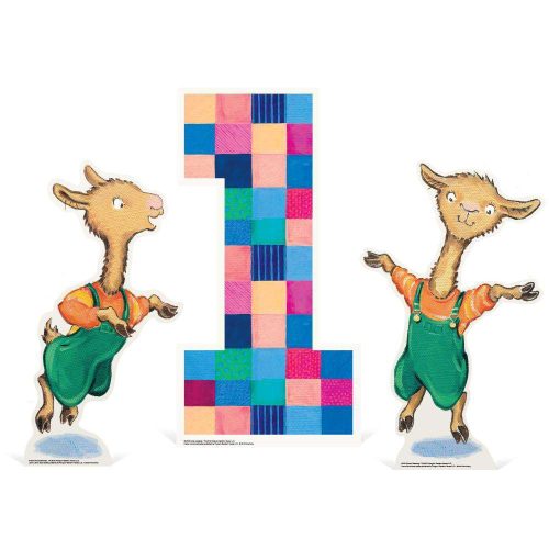 Llama Llama Tabletop Number Standee (3-Piece Set) - Prime PartyMini Numbered Table-Top Decor