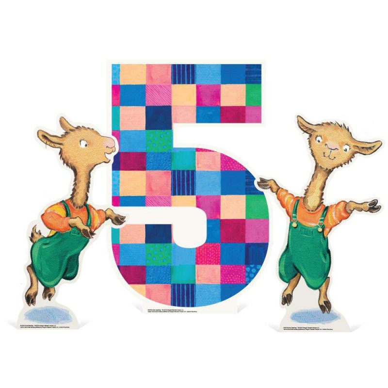 Llama Llama Tabletop Number Standee (3-Piece Set) - Prime PartyMini Numbered Table-Top Decor