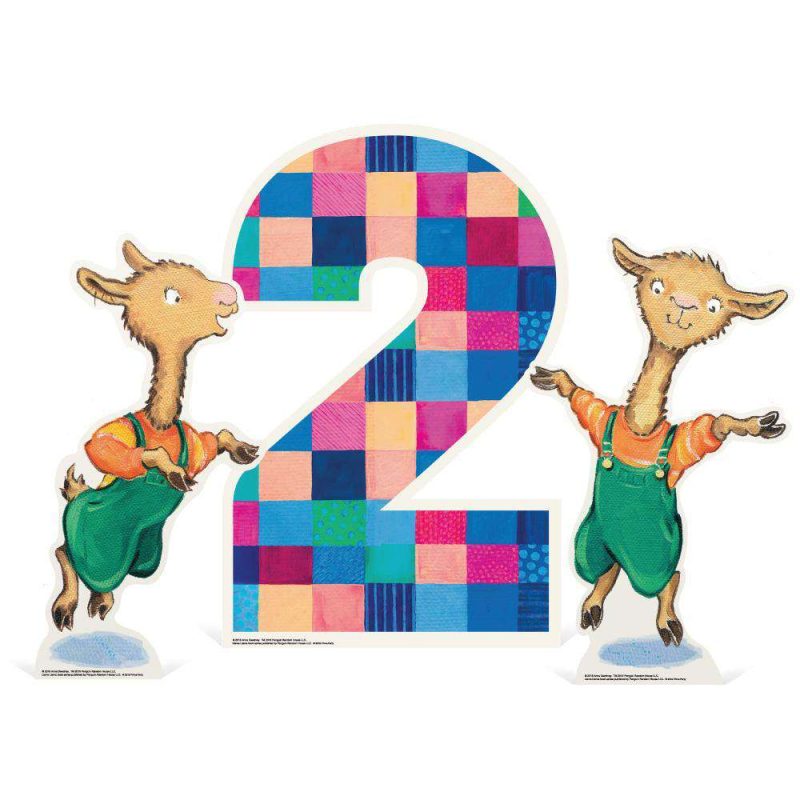 Llama Llama Tabletop Number Standee (3-Piece Set) - Prime PartyMini Numbered Table-Top Decor