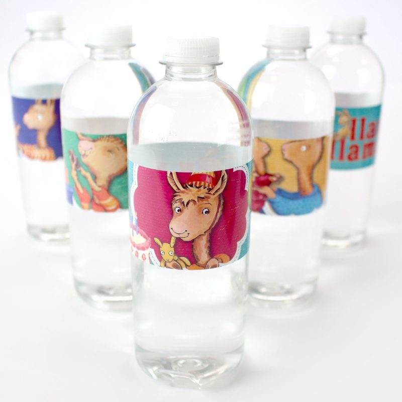 llama llama water bottle labelswater bottle labelsprime party 469156