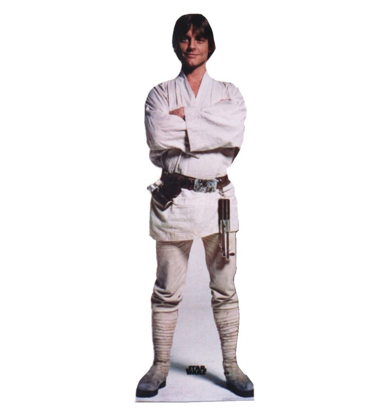 luke skywalker star wars classics cardboard cutoutcardboard cutoutsprime party 464554