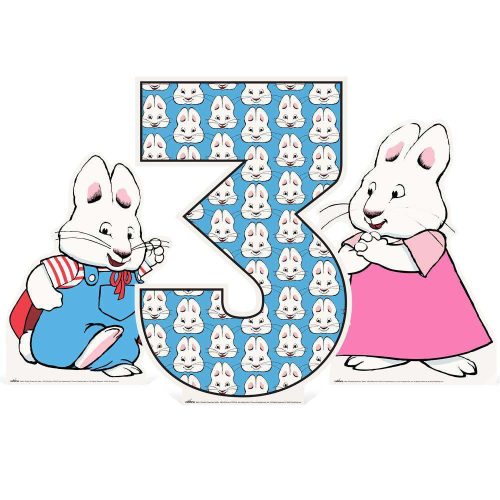 Max and Ruby Tabletop Number Cutout (3-Piece Set) - Prime PartyMini Numbered Table-Top Decor