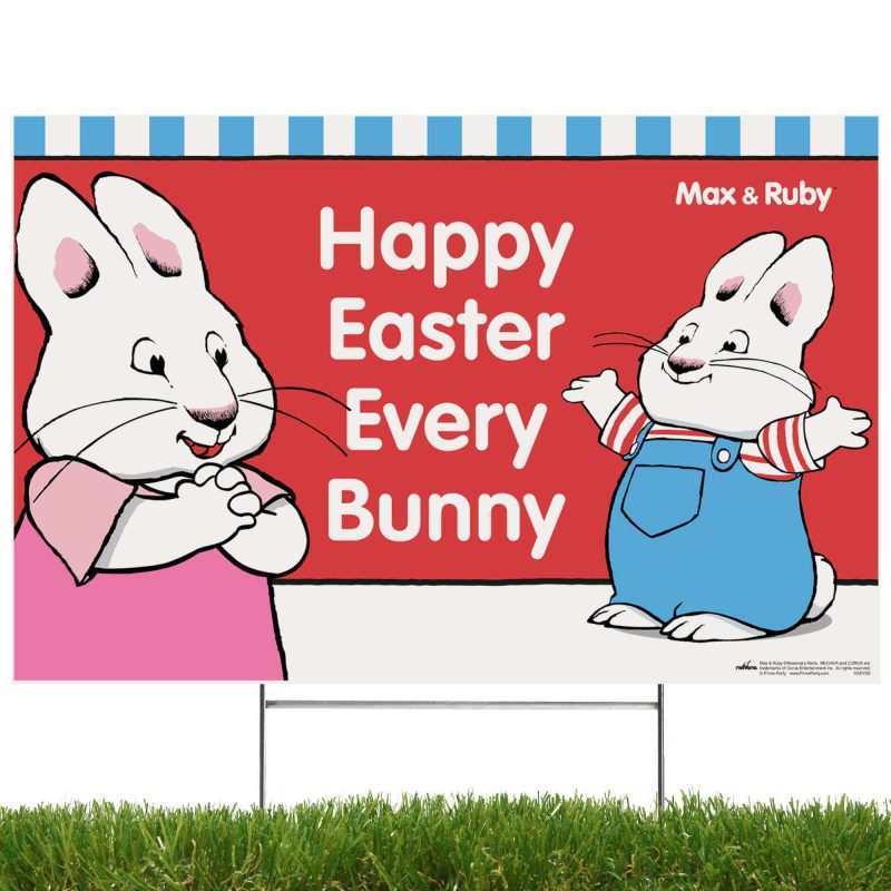 max ruby easter yard signyard signsprime party 594342