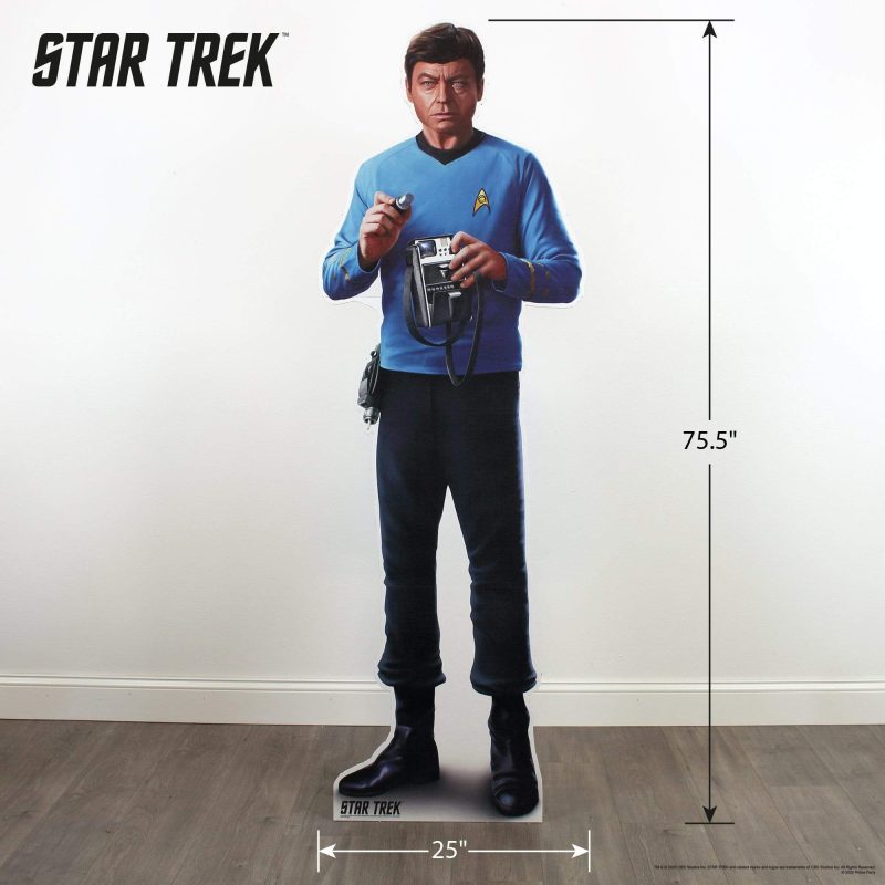 mccoy life size cardboard cutout star trekcardboard cutoutsprime party 744202