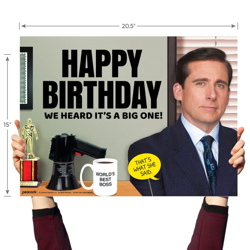 michael scott happy birthday yard sign the officeyard signsprime party 734030