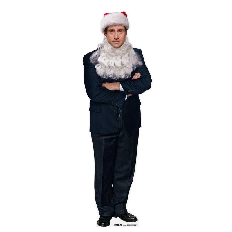 michael scott santa the office cardboard cutoutcardboard cutoutsprime party 850274