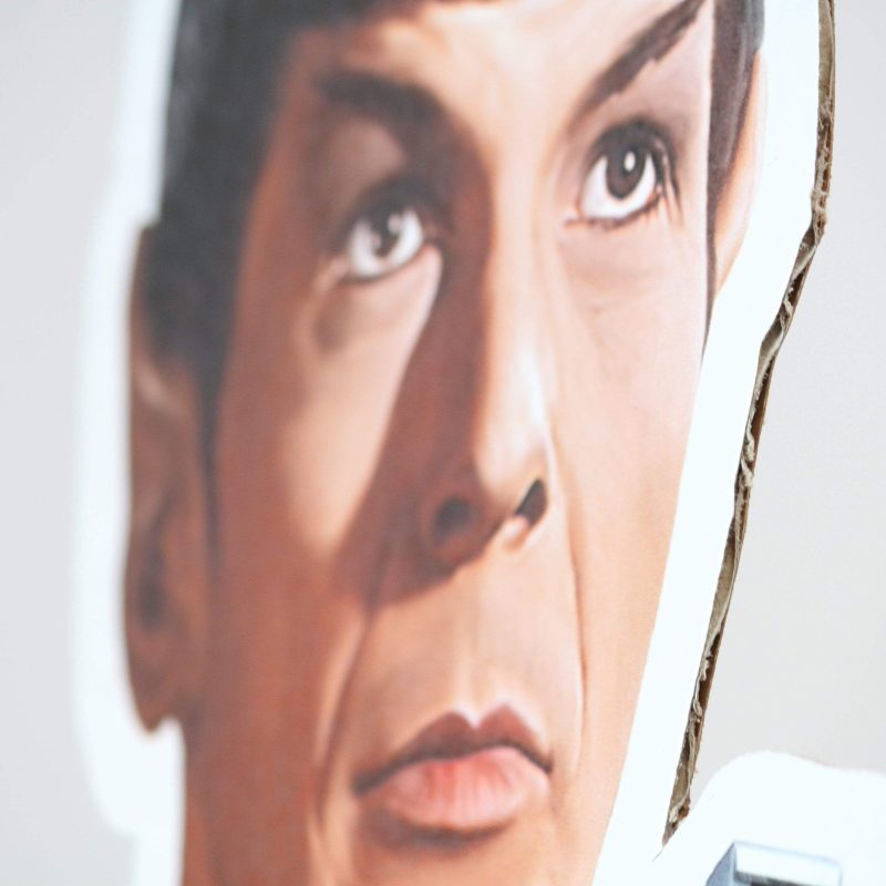 mirror spock life size cardboard cutout star trekcardboard cutoutsprime party 422390