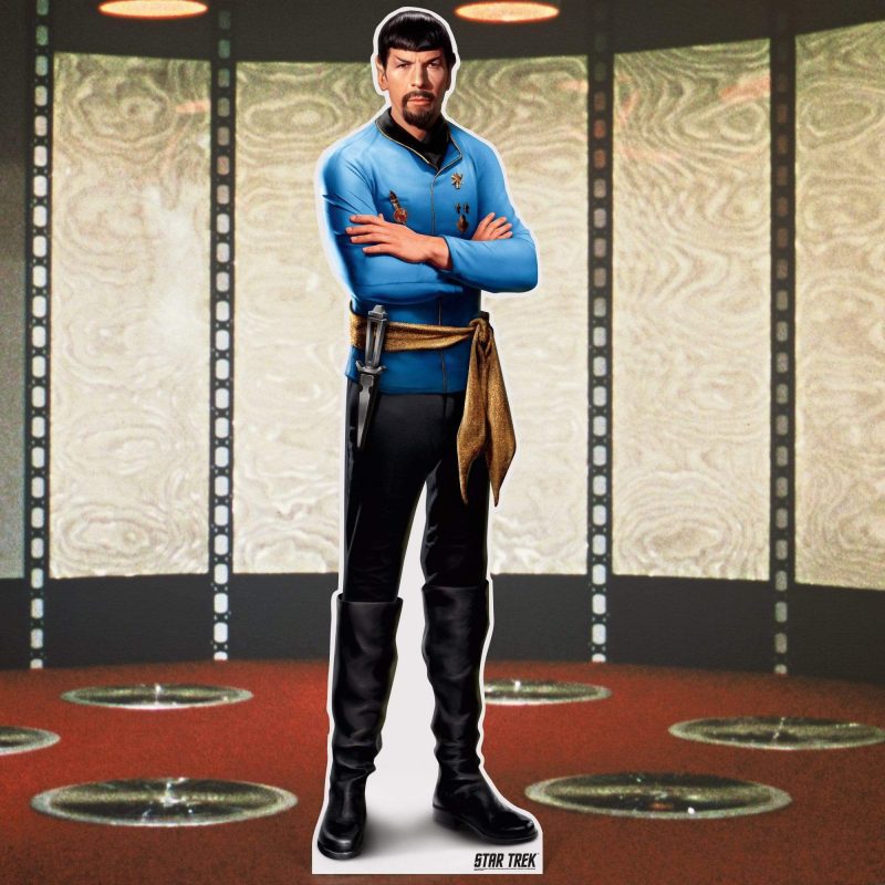 mirror spock life size cardboard cutout star trekcardboard cutoutsprime party 851187