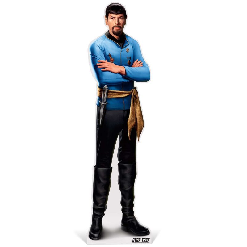 mirror spock life size cardboard cutout star trekcardboard cutoutsprime party 862578