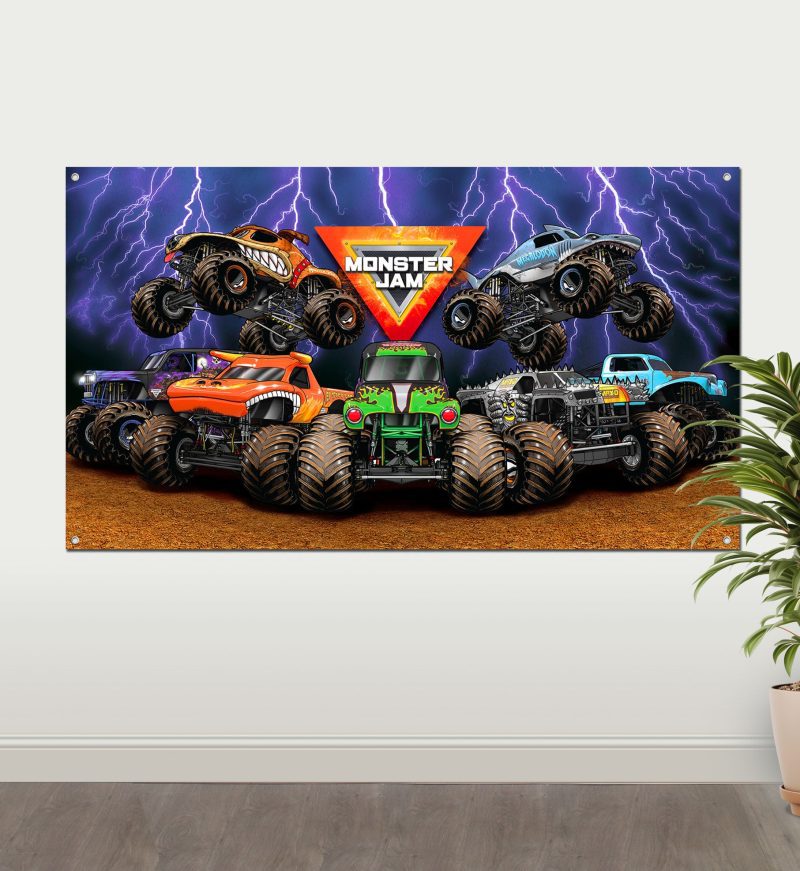 monsterJam Fabric Wall Mural Wall Wide