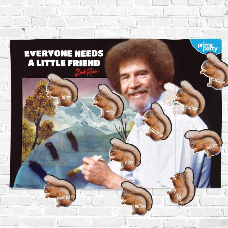 pin the squirrel on bob ross party gamegames activitiesprime party 771475