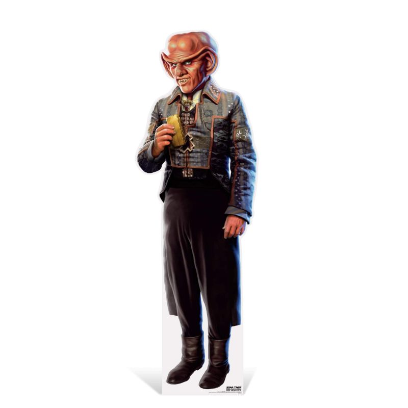 quark life size cardboard cutout star trek deep space ninecardboard cutoutsprime party 304956