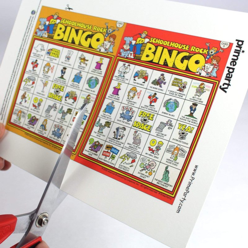 schoolhouse rock printable bingo gameparty gamesprime party 534454