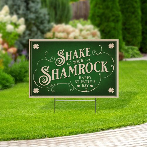 shake your shamrock st patricks day yard signyard signsprime party 667749