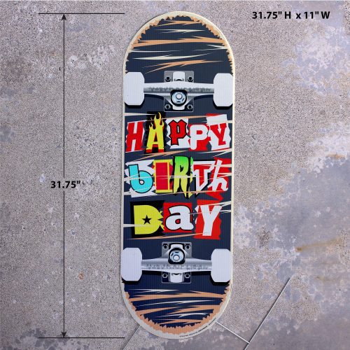 skateboard happy birthday yard signsidewalk yard signsprime party 856864