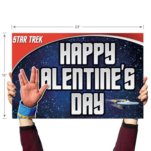 star trek happy valentines day vulcan saluteyard signsprime party 502739