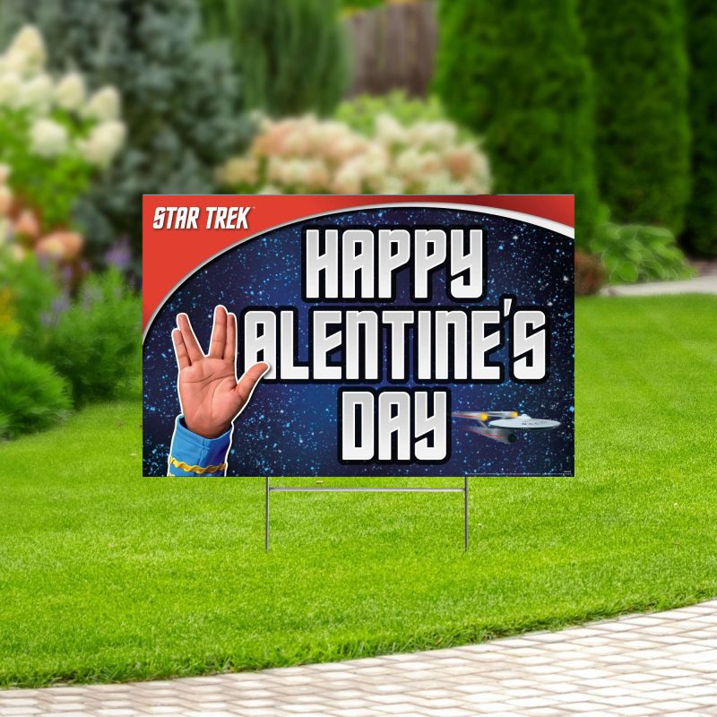 star trek happy valentines day vulcan saluteyard signsprime party 626726