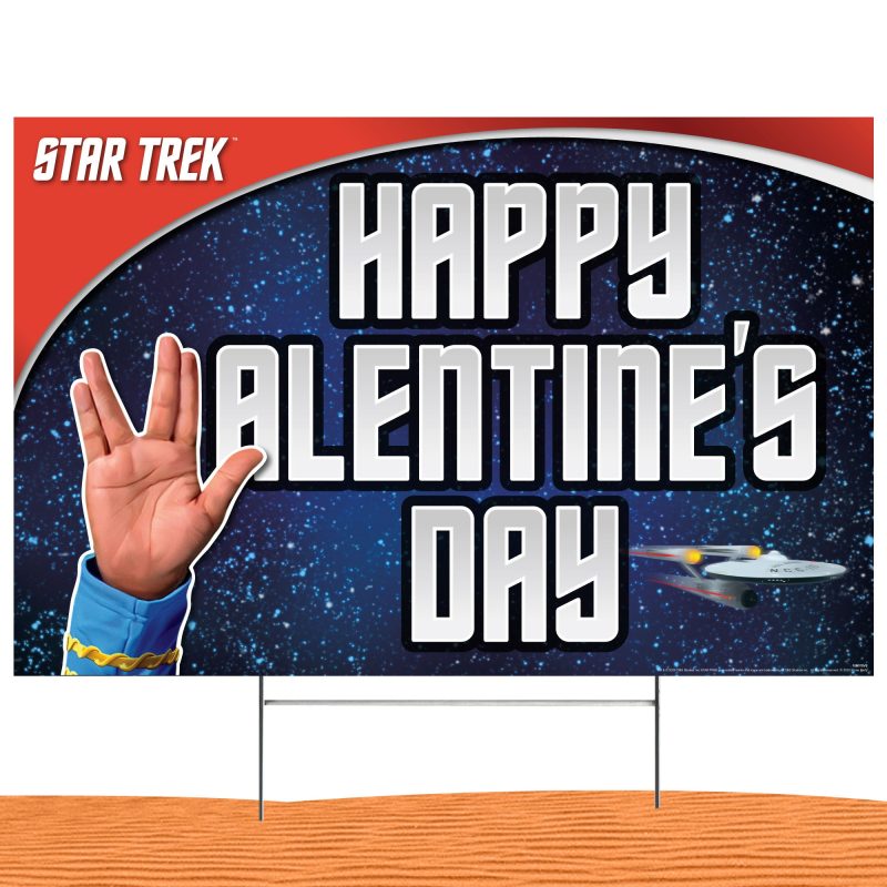 star trek happy valentines day vulcan saluteyard signsprime party 742989