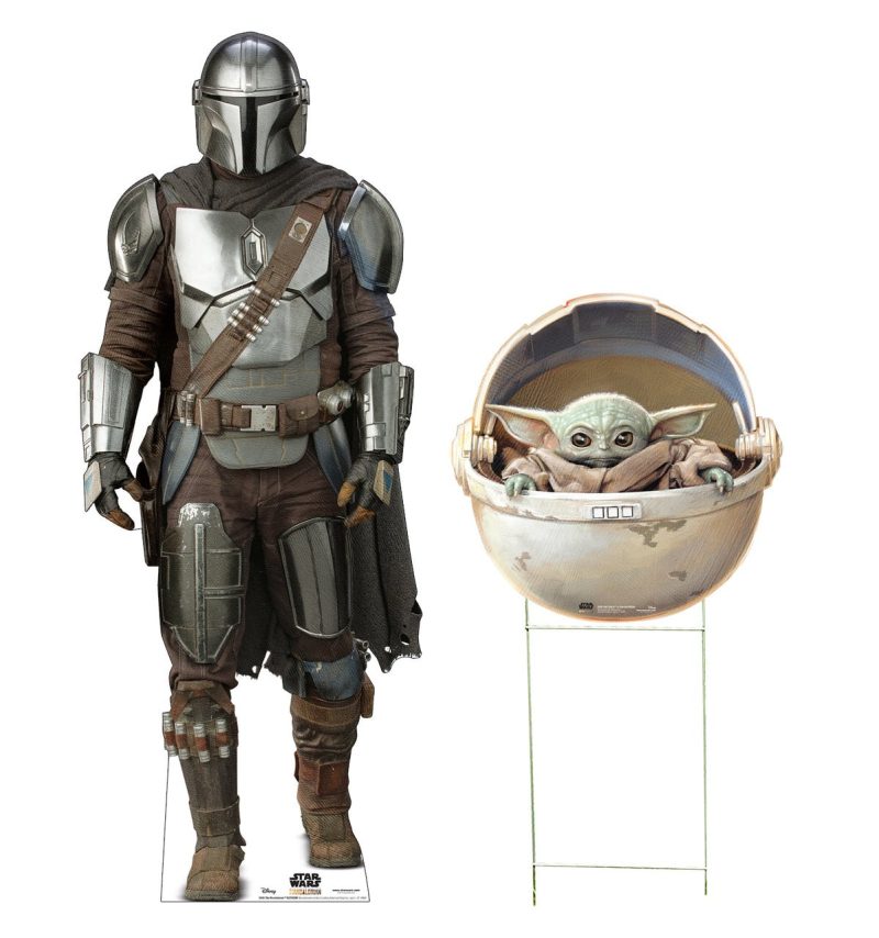 the mandalorian the child in pod outdoor standee packagecardboard cutoutsprime party 657637