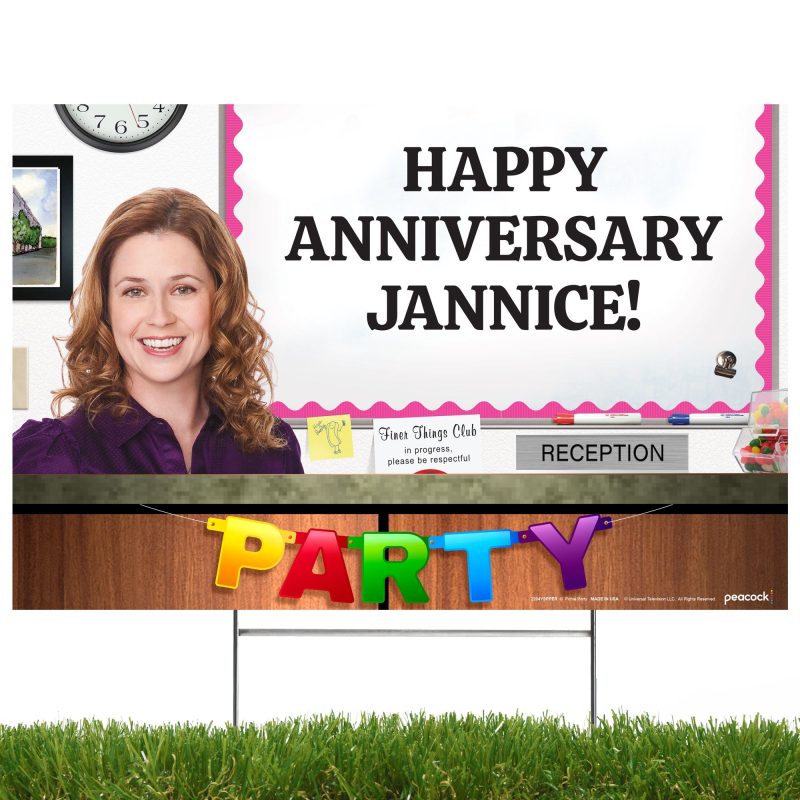 the office personalized yard sign with pam halpertyard signsprime party 661658