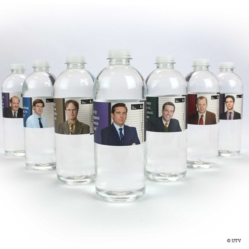 the office water bottle labels set of 16water bottle labelsprime party 459597