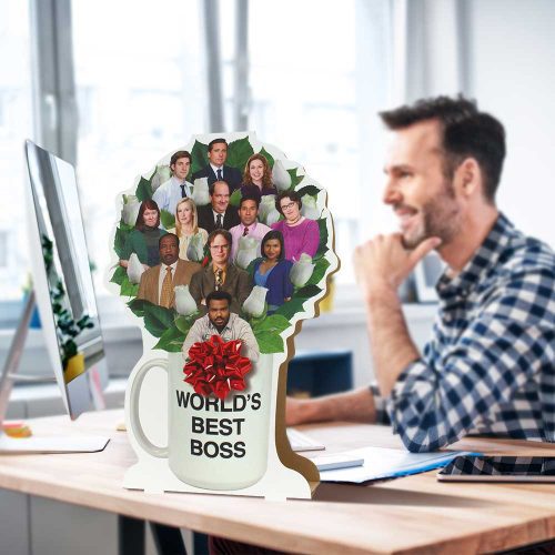 the office worlds best boss flower bouquetcenterpiecesprime party 548275